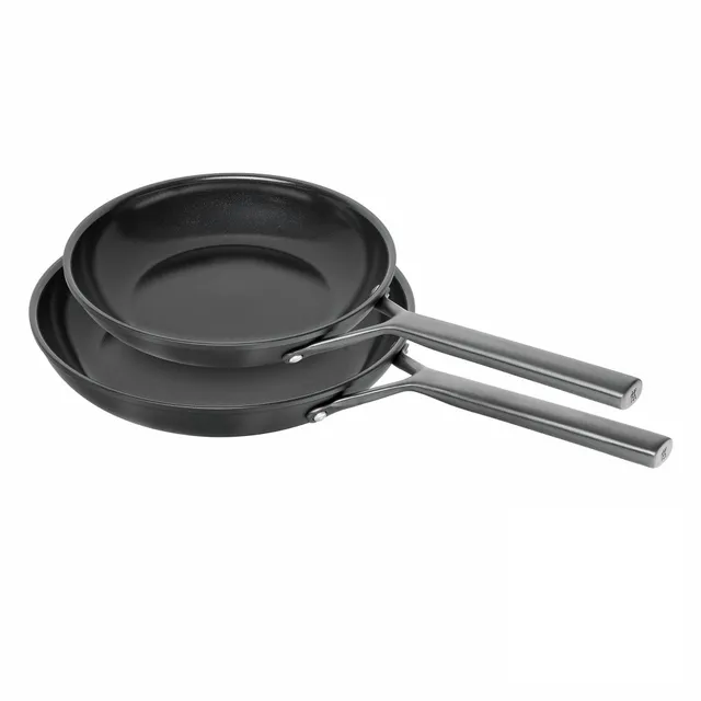 ZWILLING Milano Set 2 Padelle 24+28 cm Nere Induzione