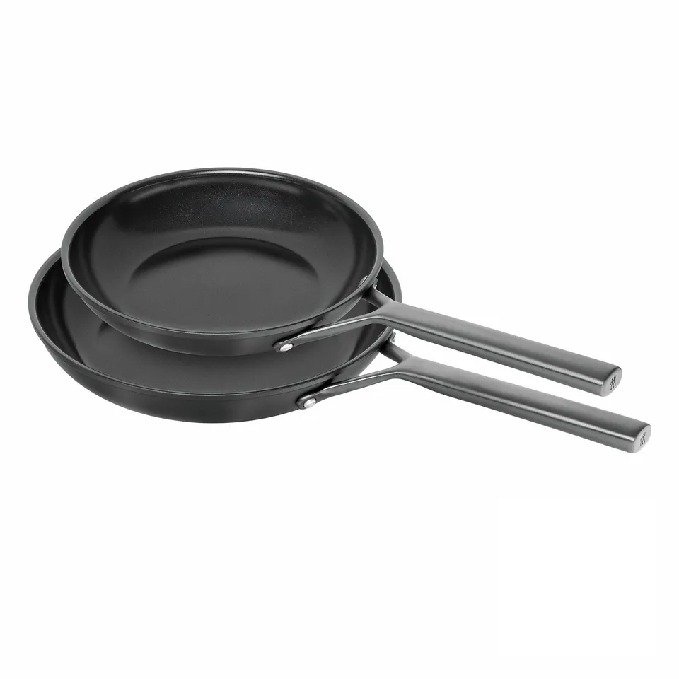 ZWILLING Milano Set 2 Padelle 24+28 cm Nere Induzione