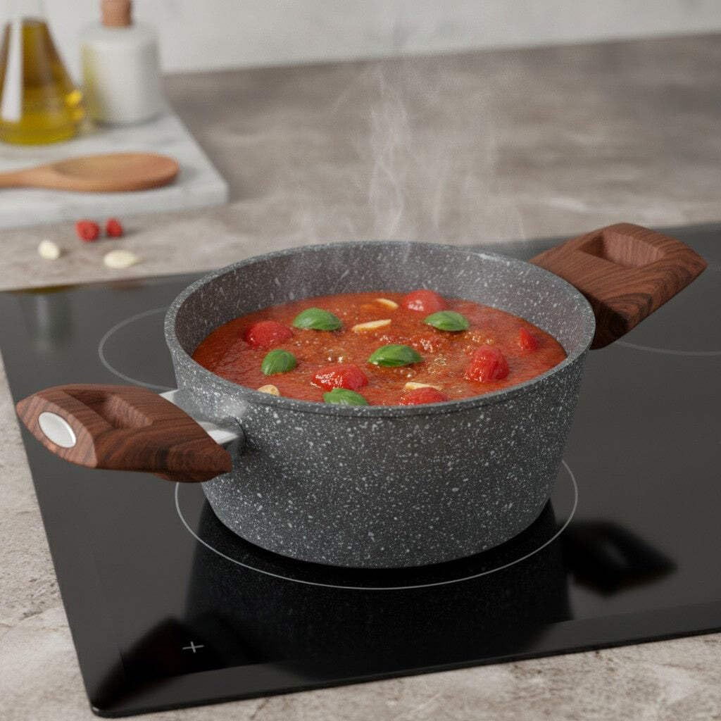 Mamù Fast Induction casseruola 2 manici 16 cm induzione