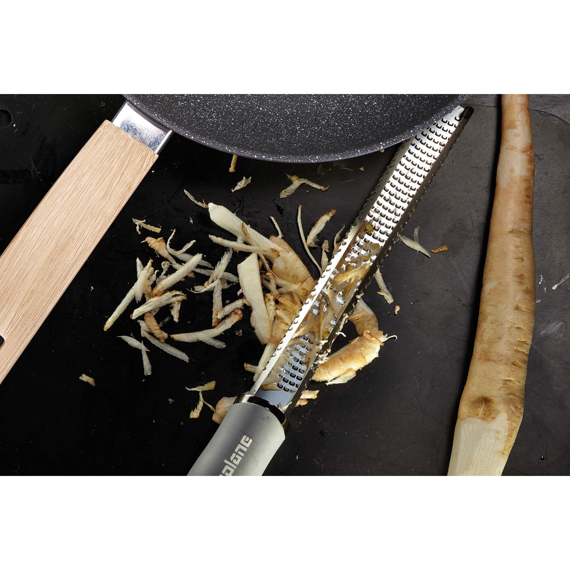 Alluflon Etnea Wood Set 3 Padelle 20-24-28 Antiaderente Pietra