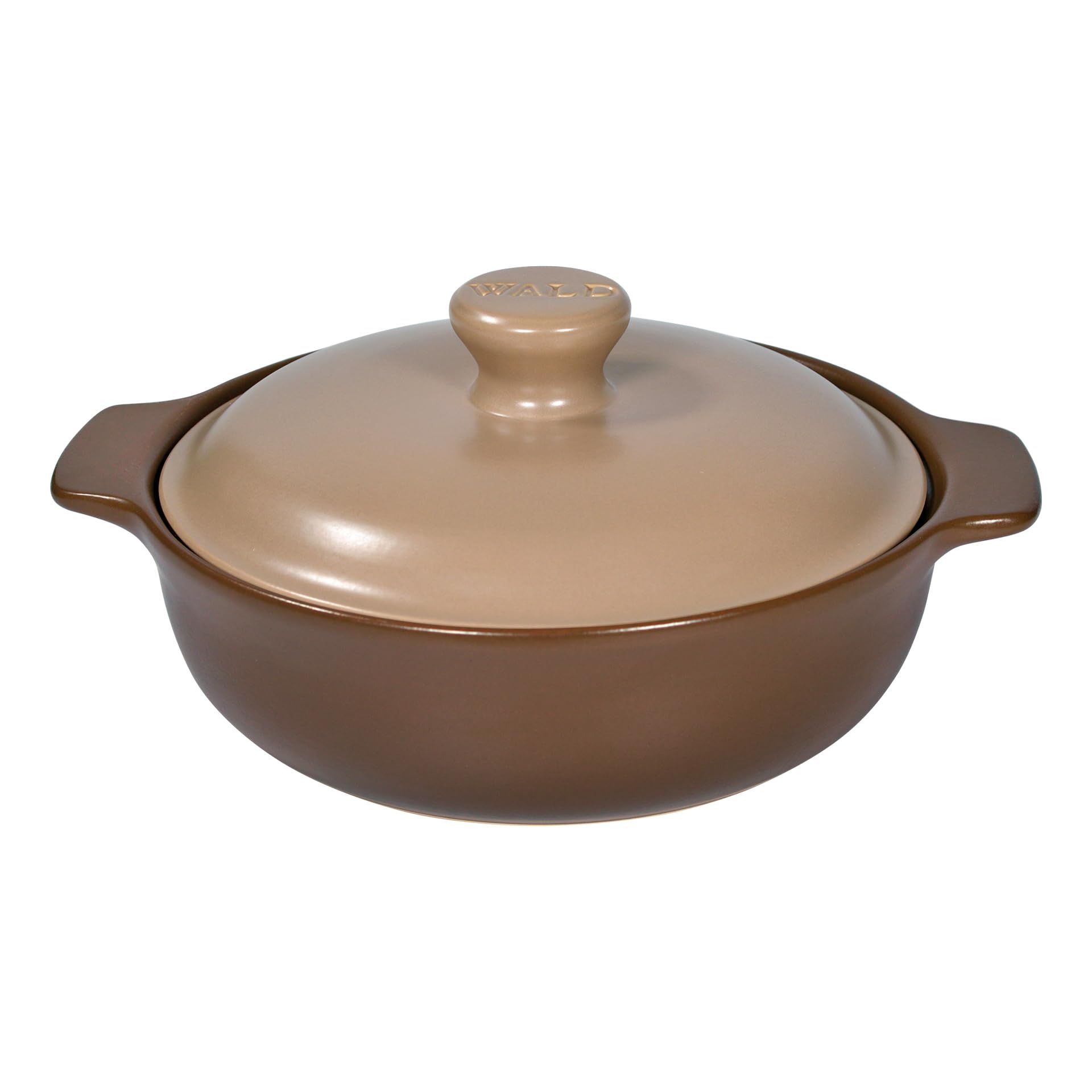 Wald Cottura tegame ceramica antracite con coperchio