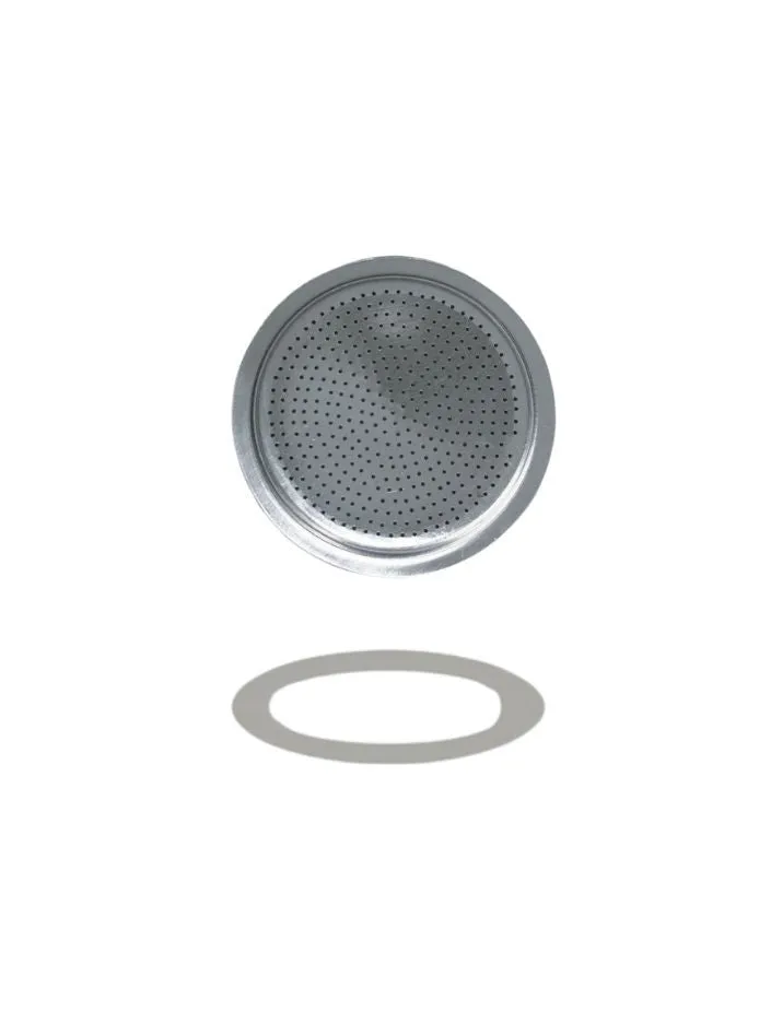 Turbo Moka Spare Parts Filtro e Guarnizione moka 3 tazze AC-03-GS-FL