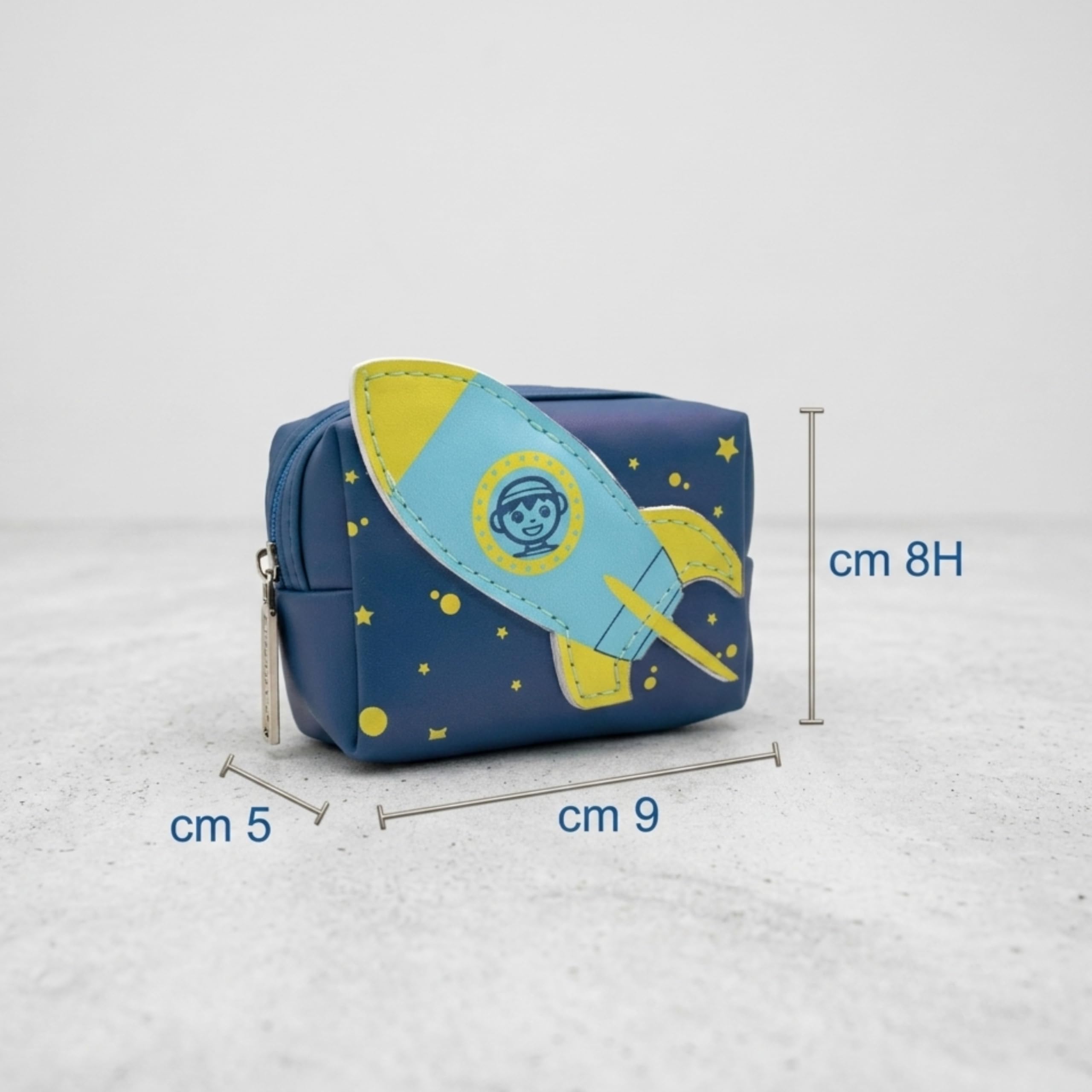 Wald Junior Borsellino Missile portamonete bimbi 9x5x8 cm