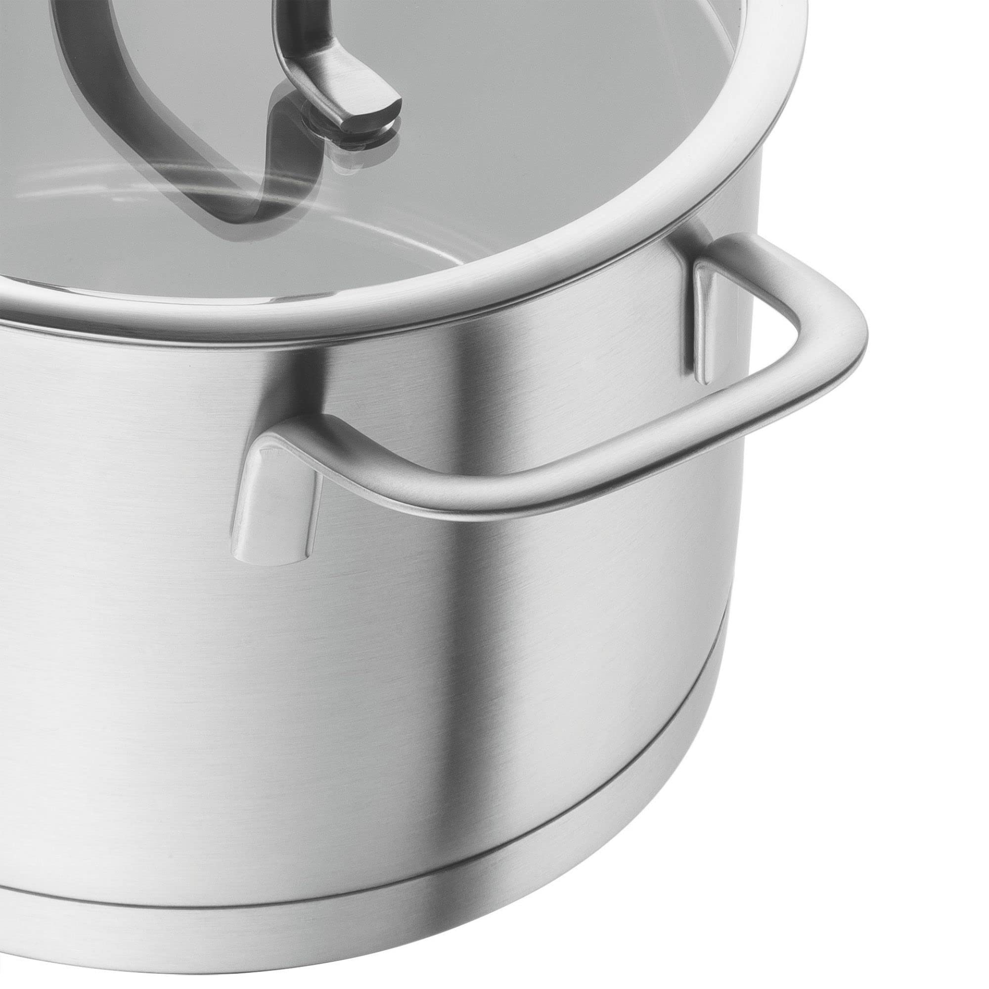 ZWILLING TrueFlow Set Pentole 3 Pezzi Inox con Coperchio Scolatore