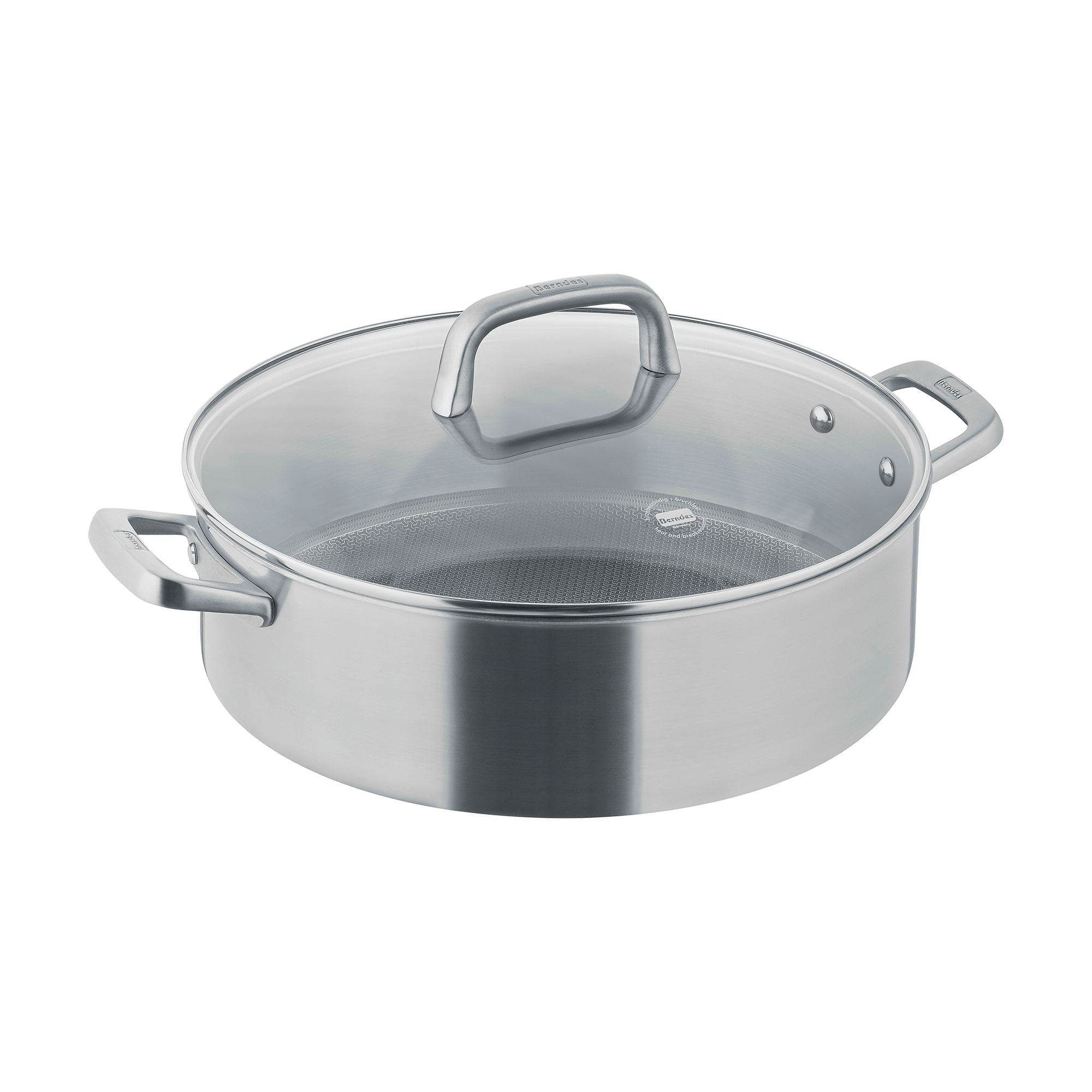 Berndes Tricion Resist padella 28 cm coperchio vetro quarzo