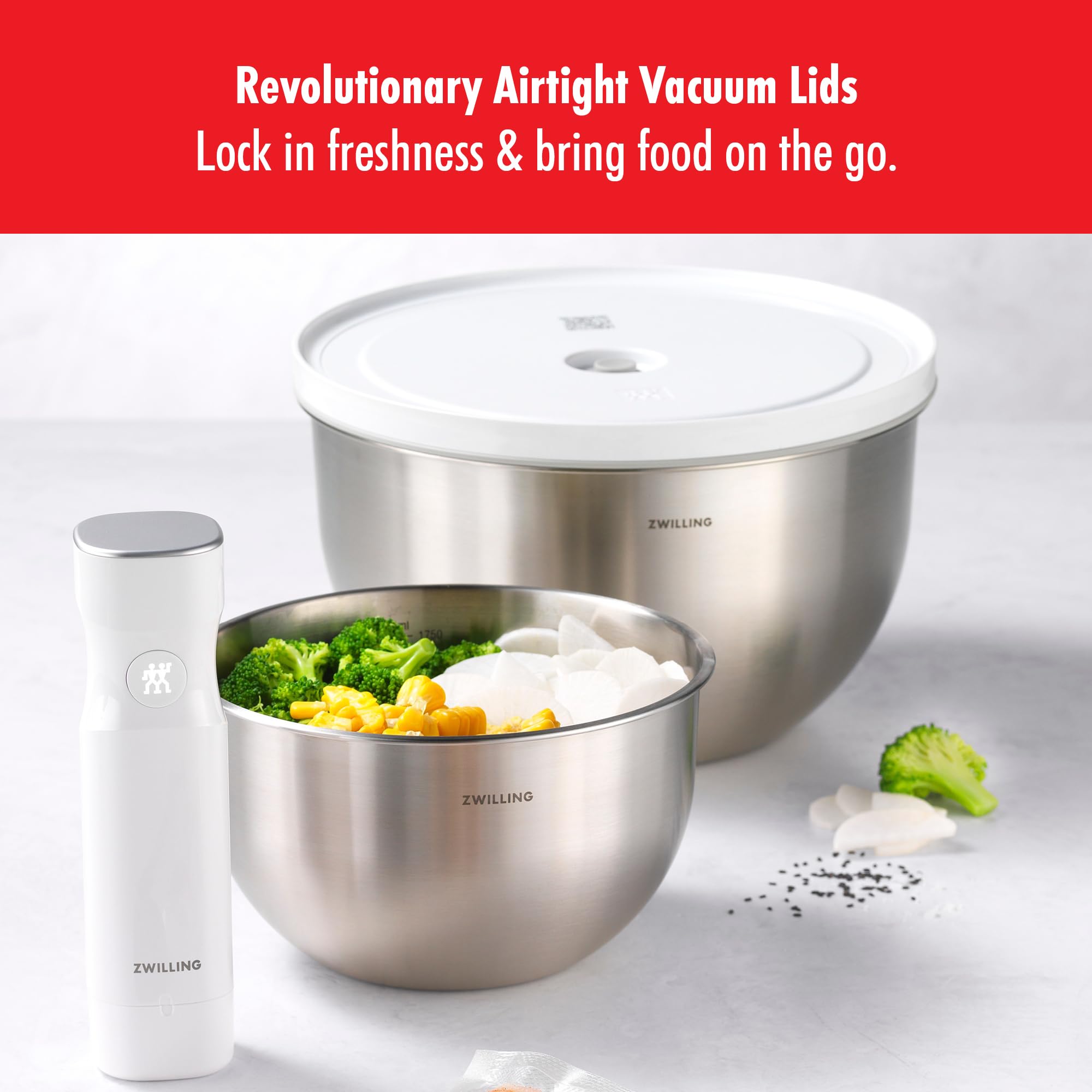 Zwilling Fresh & Save set 9 ciotole inox sottovuoto BPA free