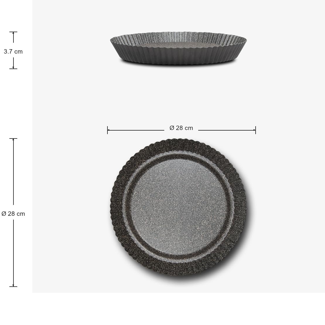 Mamù Happy Stone stampo crostata 28 cm antiaderente