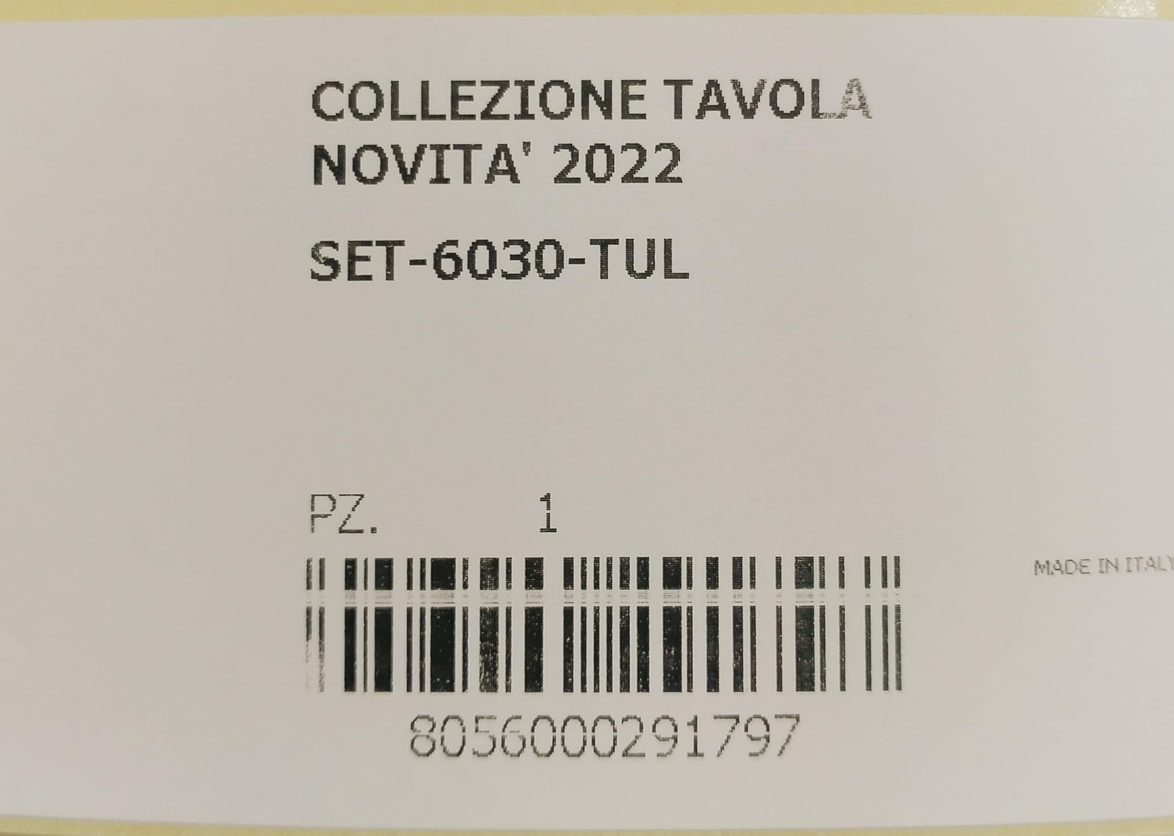 Wald Tavola piatti piani 6 pz ceramica Tulipano