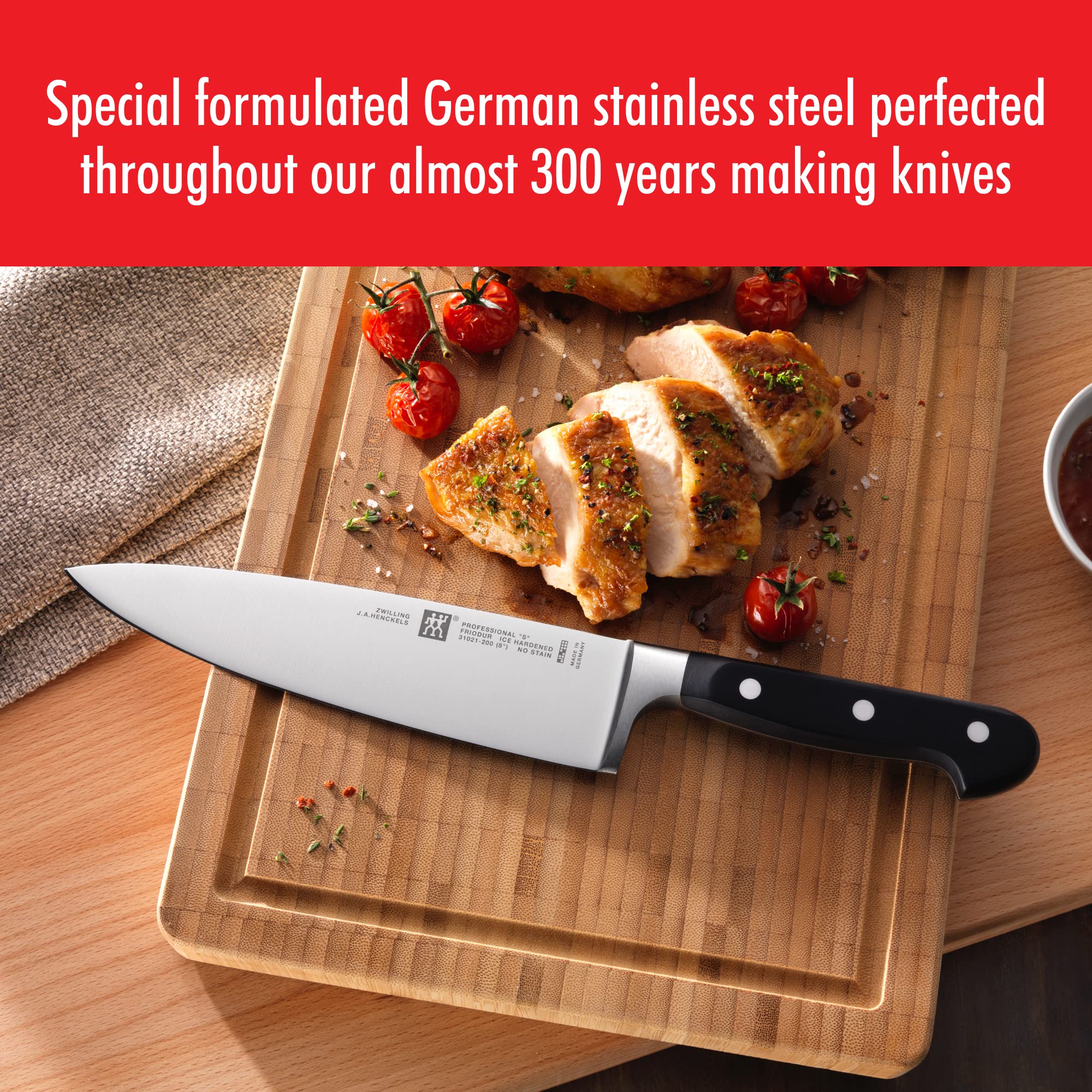 ZWILLING Pro set 7 coltelli con barra magnetica 44,5 cm acciaio