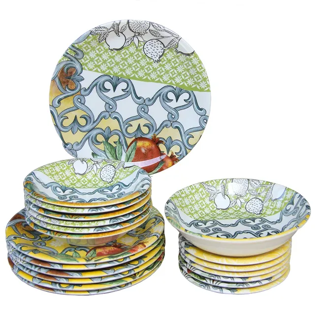 Wald Tavola piatti servizio 20 pz ceramica Mediterraneo