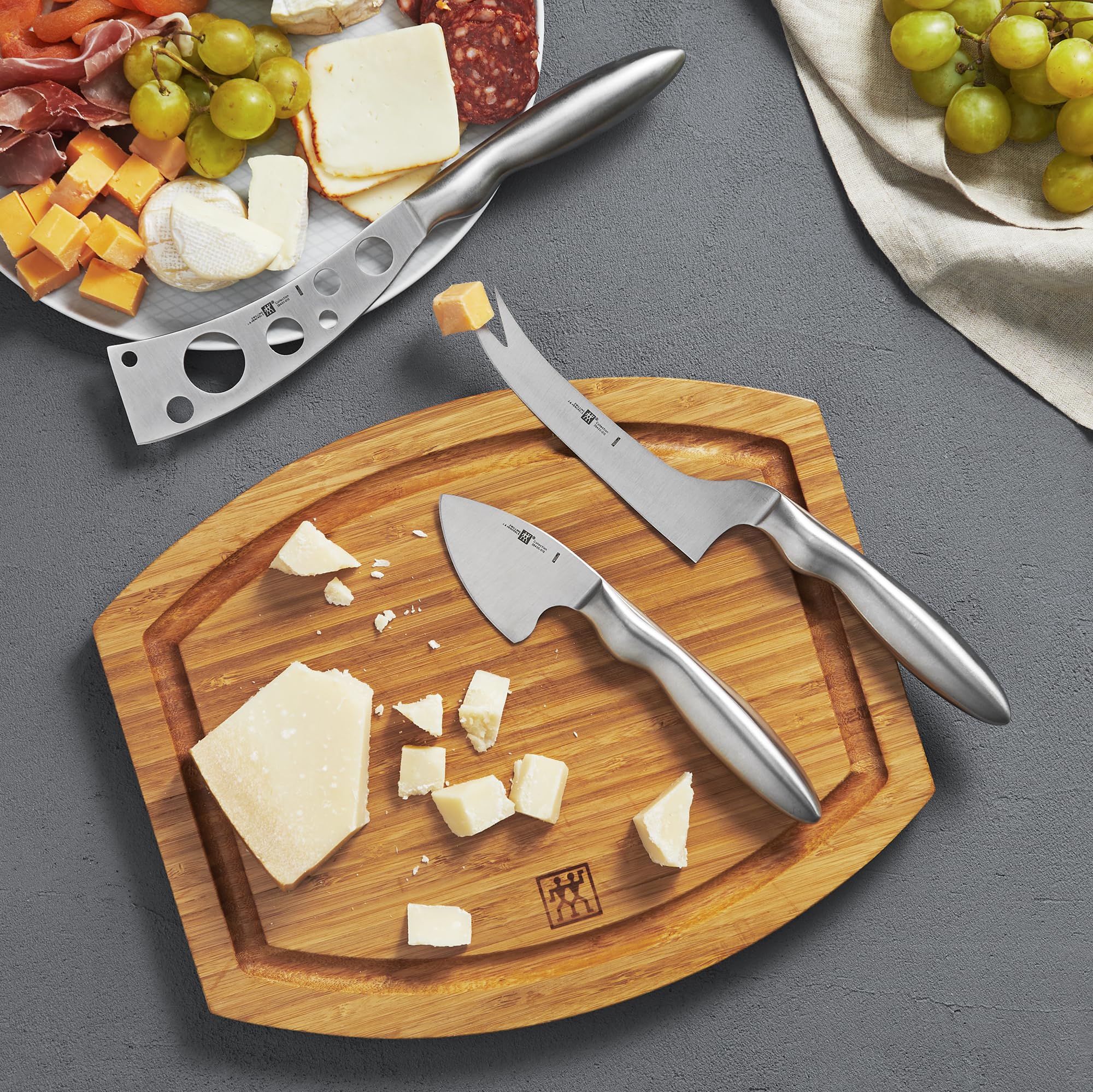Zwilling Set 3 Coltelli da Formaggio Acciaio Inox