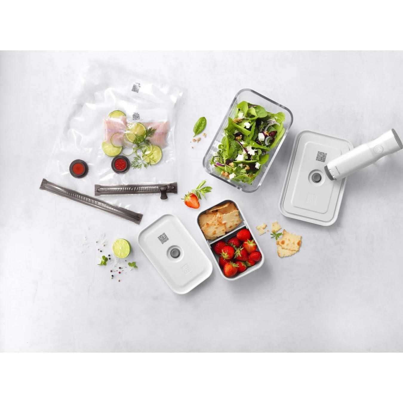 Zwilling Fresh & Save Vacuum set 7 pezzi vetro borosilicato