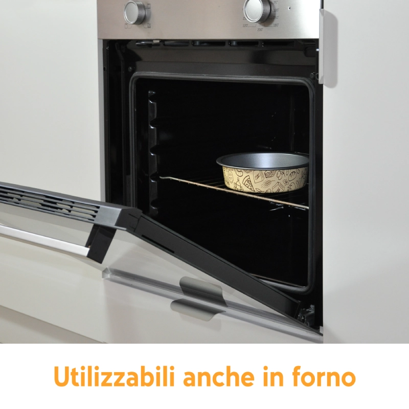 Accademia Mugnano AirFry set 2 teglie crema friggitrice ad aria
