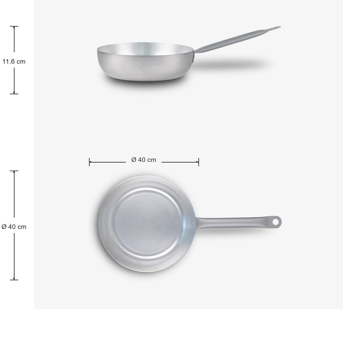 Mamù La Vera Contadina Saltapasta 40 cm Alluminio Bianco