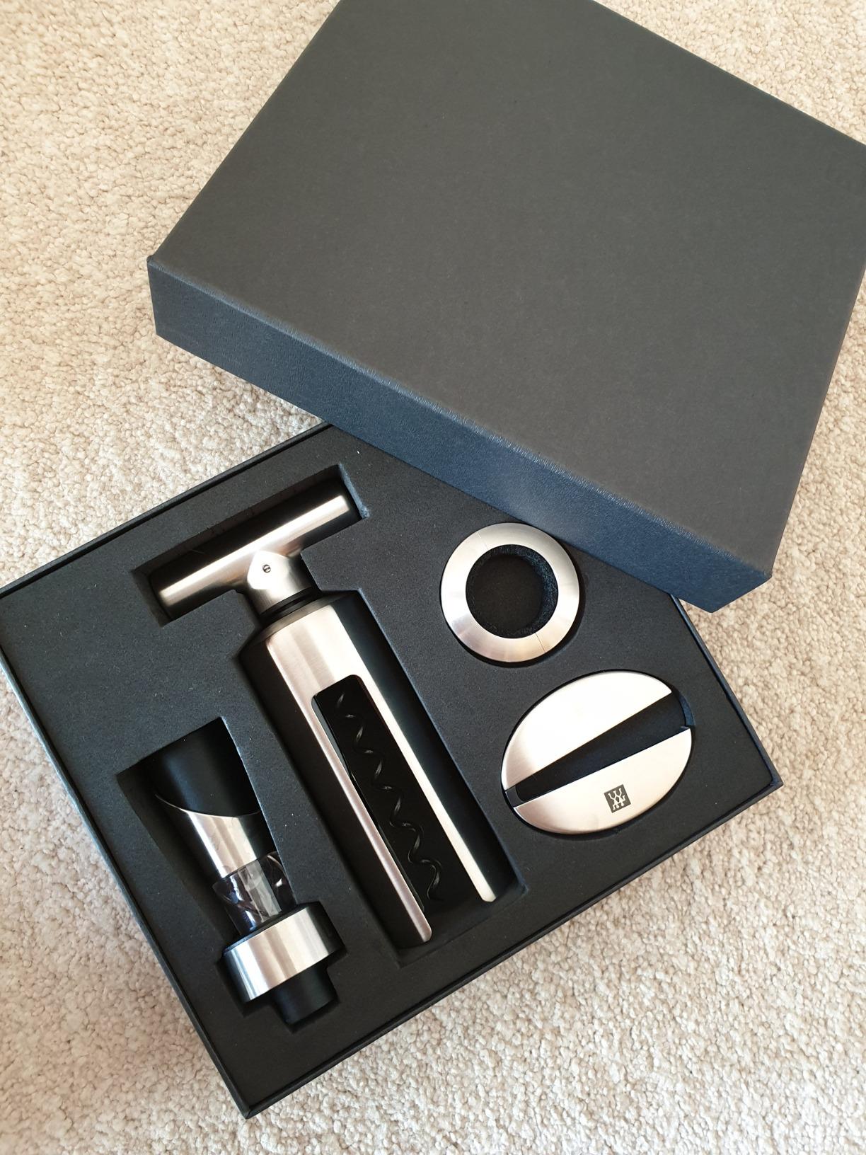 Zwilling Sommelier set vino 4 pezzi 39500-054 acciaio nero
