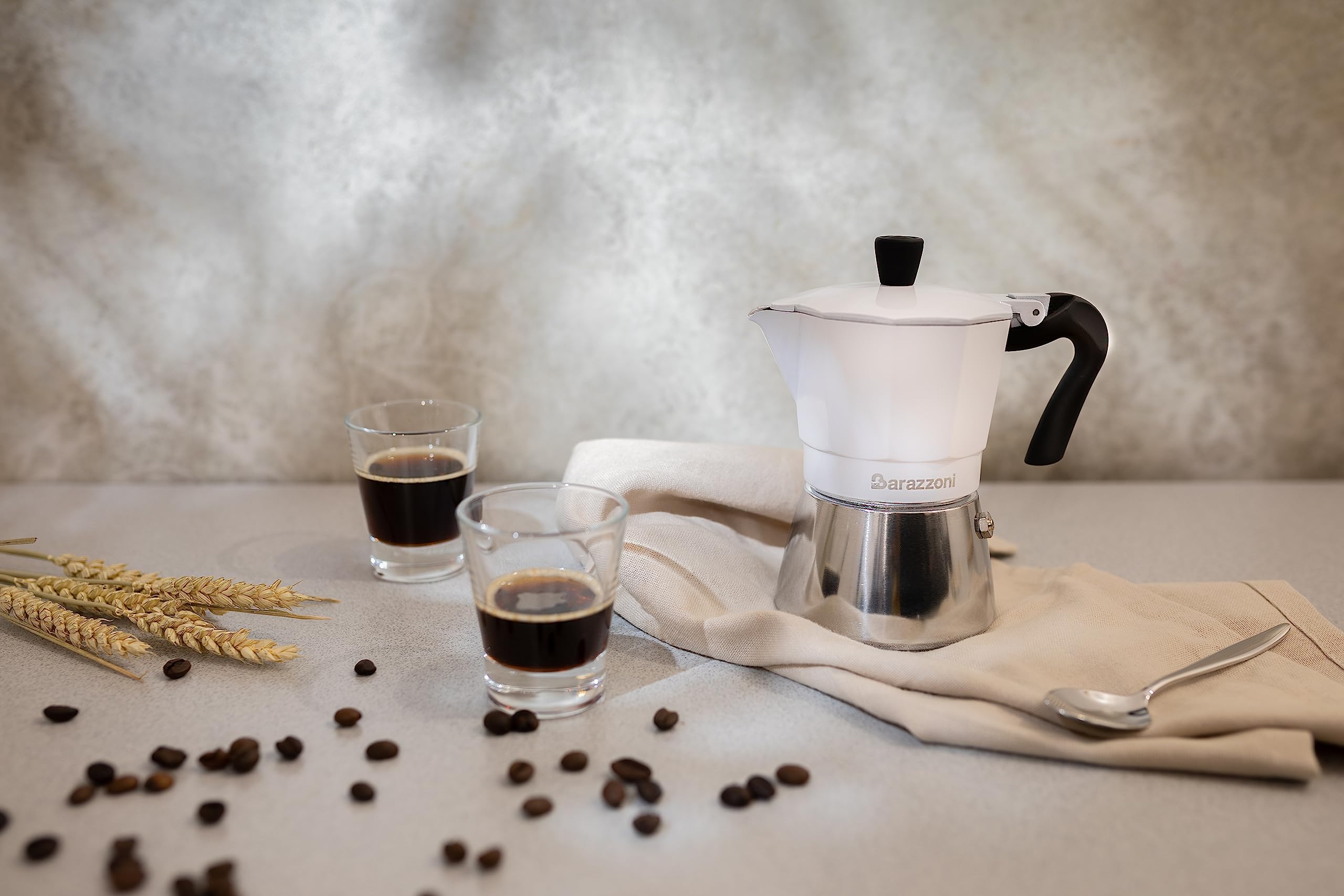 Barazzoni La Caffettiera moka ibrida 3 tz con tazze vetro