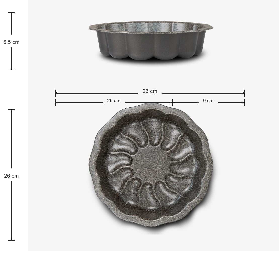 Mamù Happy Stone Stampo Fiore 22 cm Antiaderente