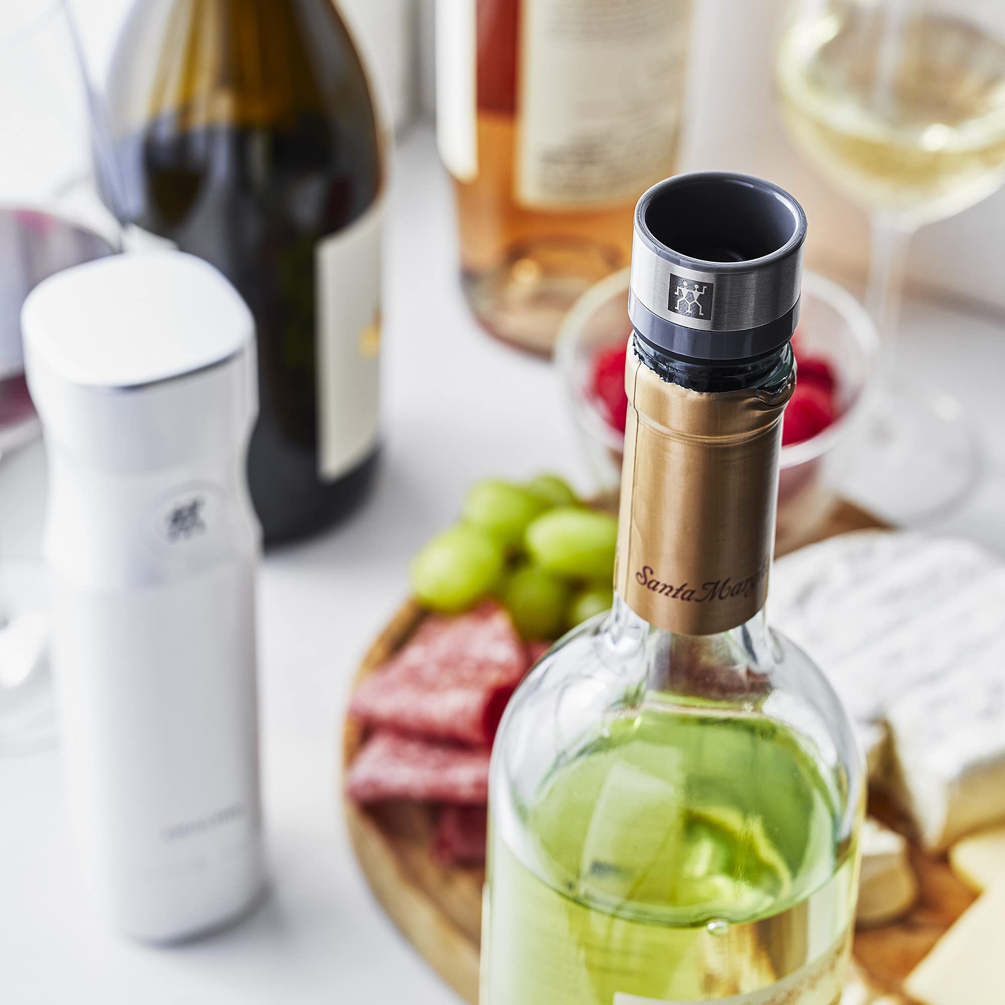 Zwilling Fresh & Save tappi vino sottovuoto 3 pezzi grigio