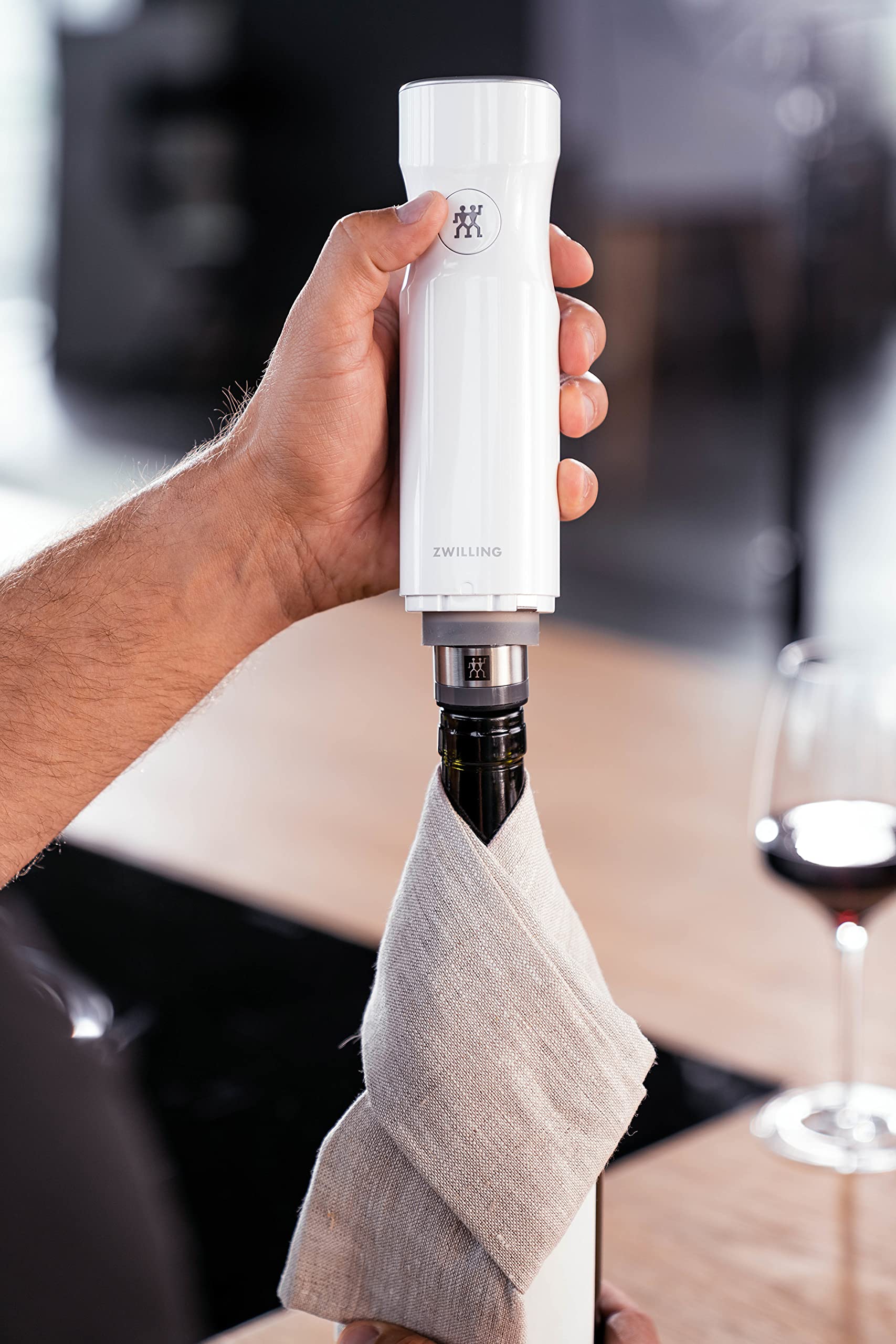 Zwilling Fresh & Save tappi vino sottovuoto 3 pezzi grigio