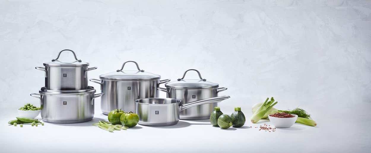 Zwilling Flow batteria pentole 5 pezzi acciaio inox induzione