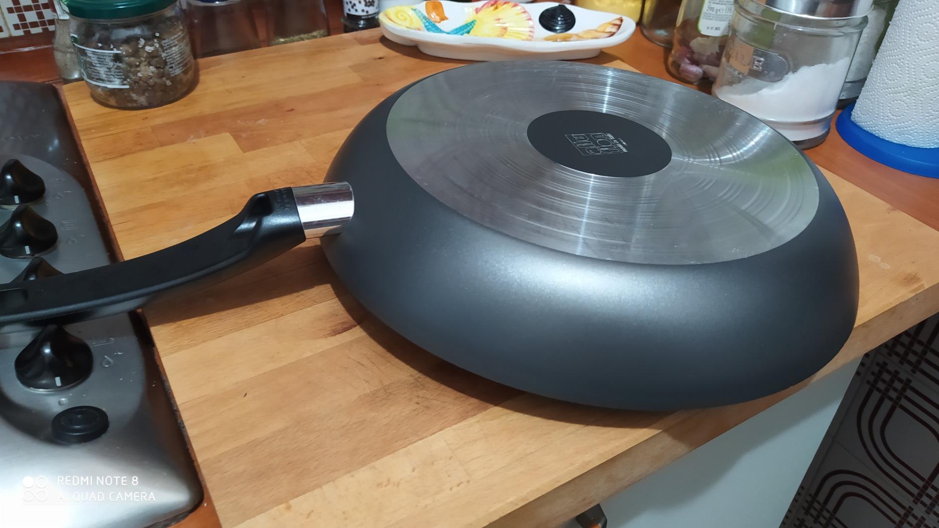 Alluflon Tradizione Italia Padella 32 cm Nero Effetto Pietra