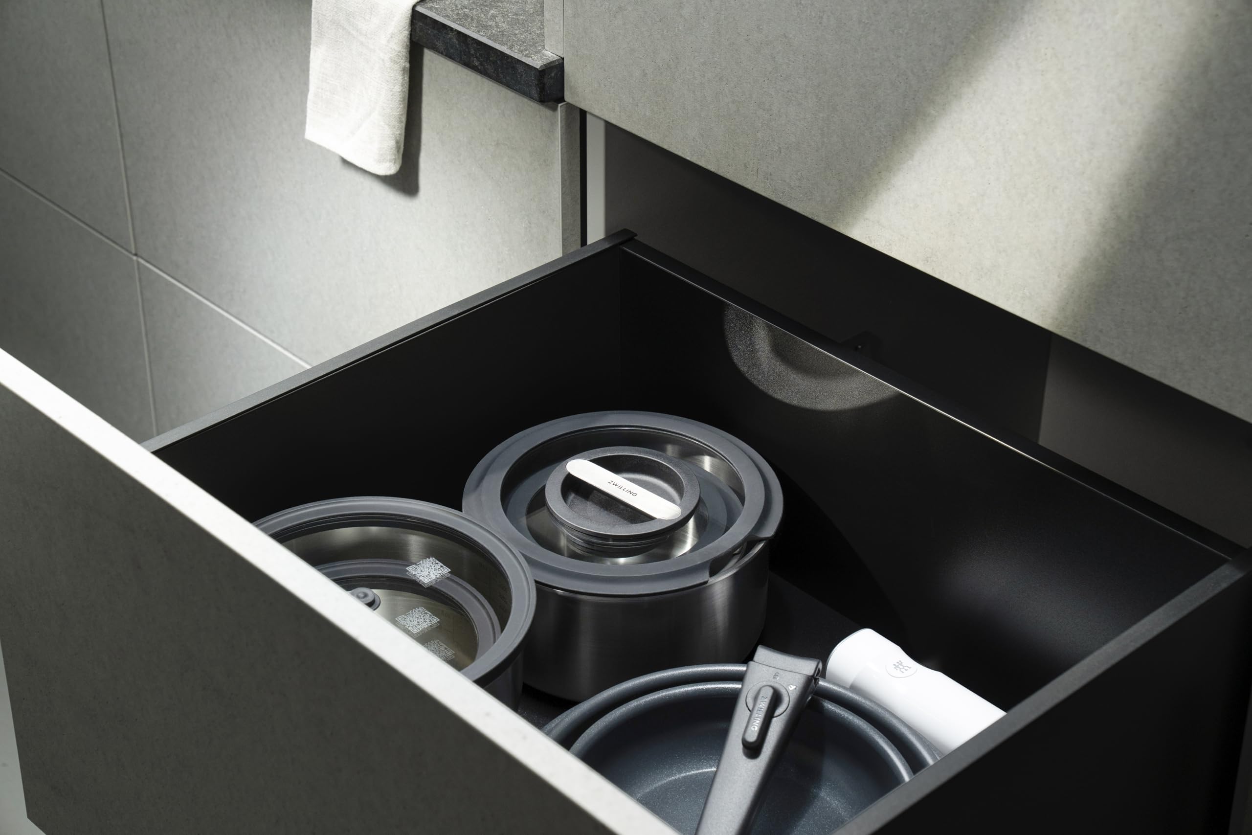 ZWILLING Unlock set 5 pentole inox 16+20 cm impilabile