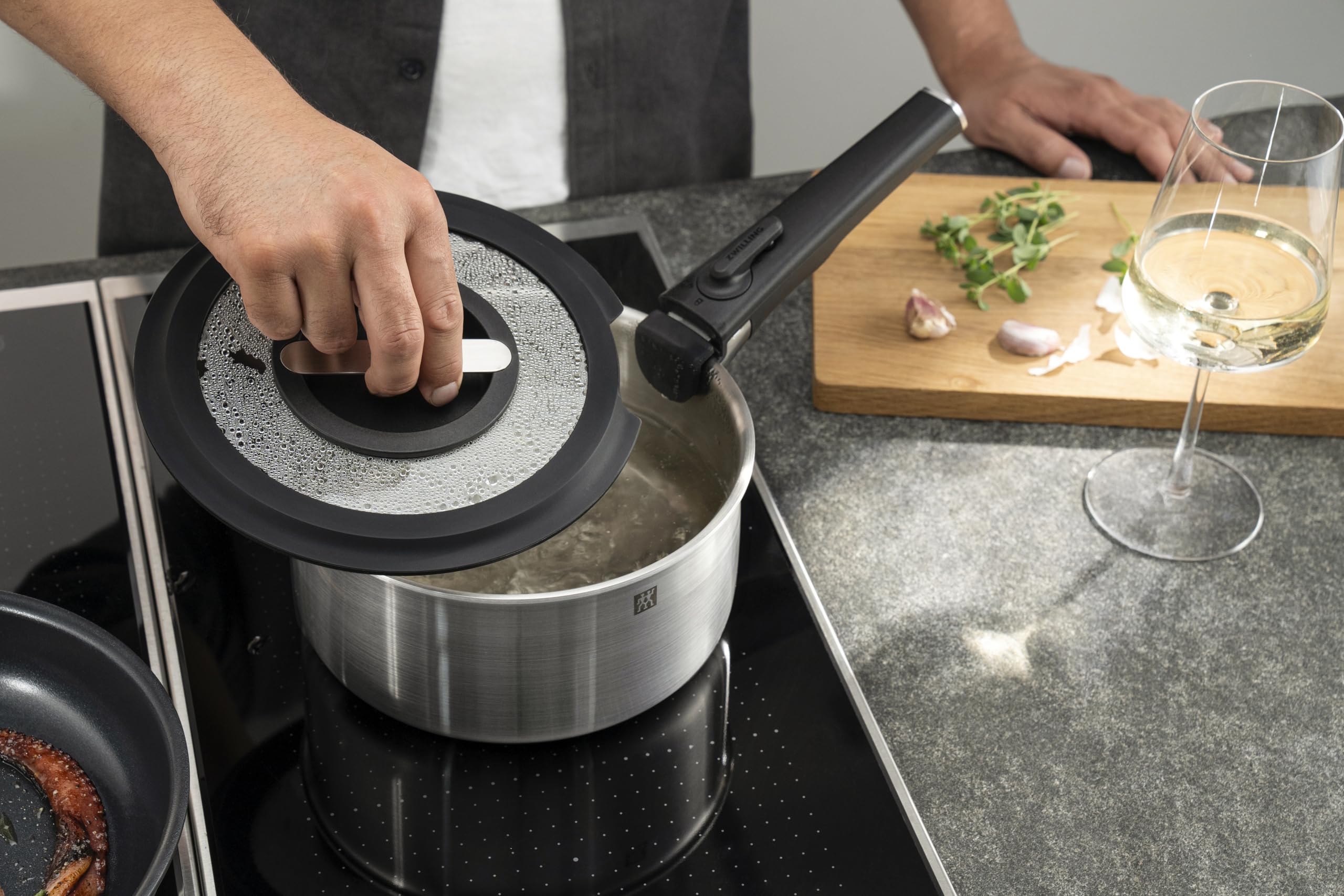 ZWILLING Unlock set 5 pentole inox 16+20 cm impilabile