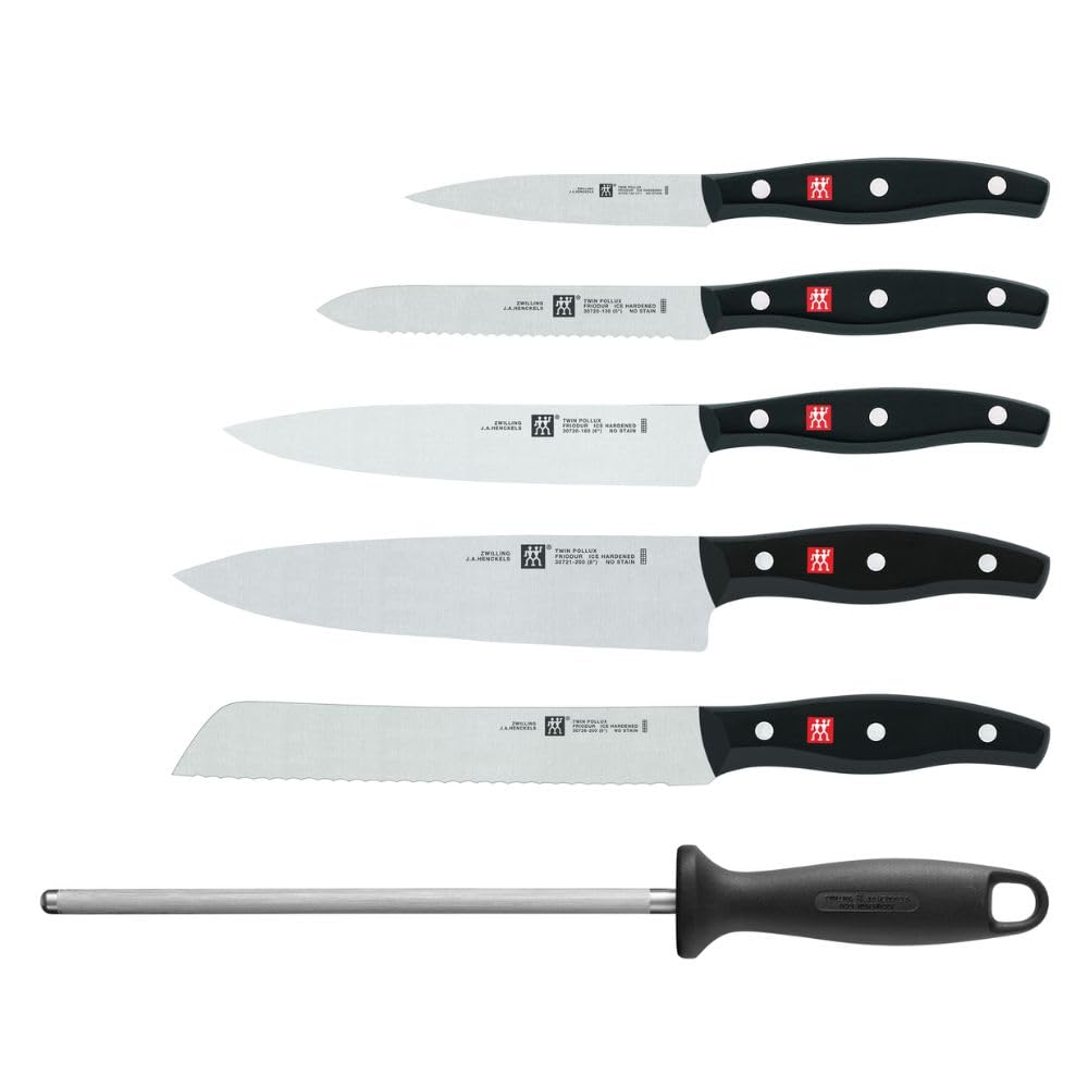 ZWILLING Twin Pollux Ceppo coltelli 7 pezzi bambù pane cuoco