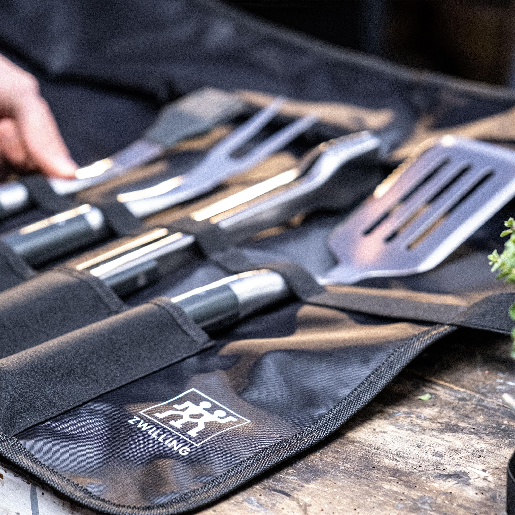 Zwilling BBQ+ set utensili griglia 5 pezzi nero acciaio