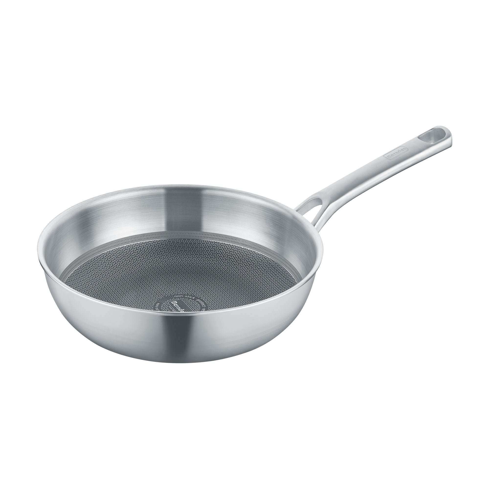 Berndes Tricion Resist Wok 32 cm con coperchio vetro acciaio