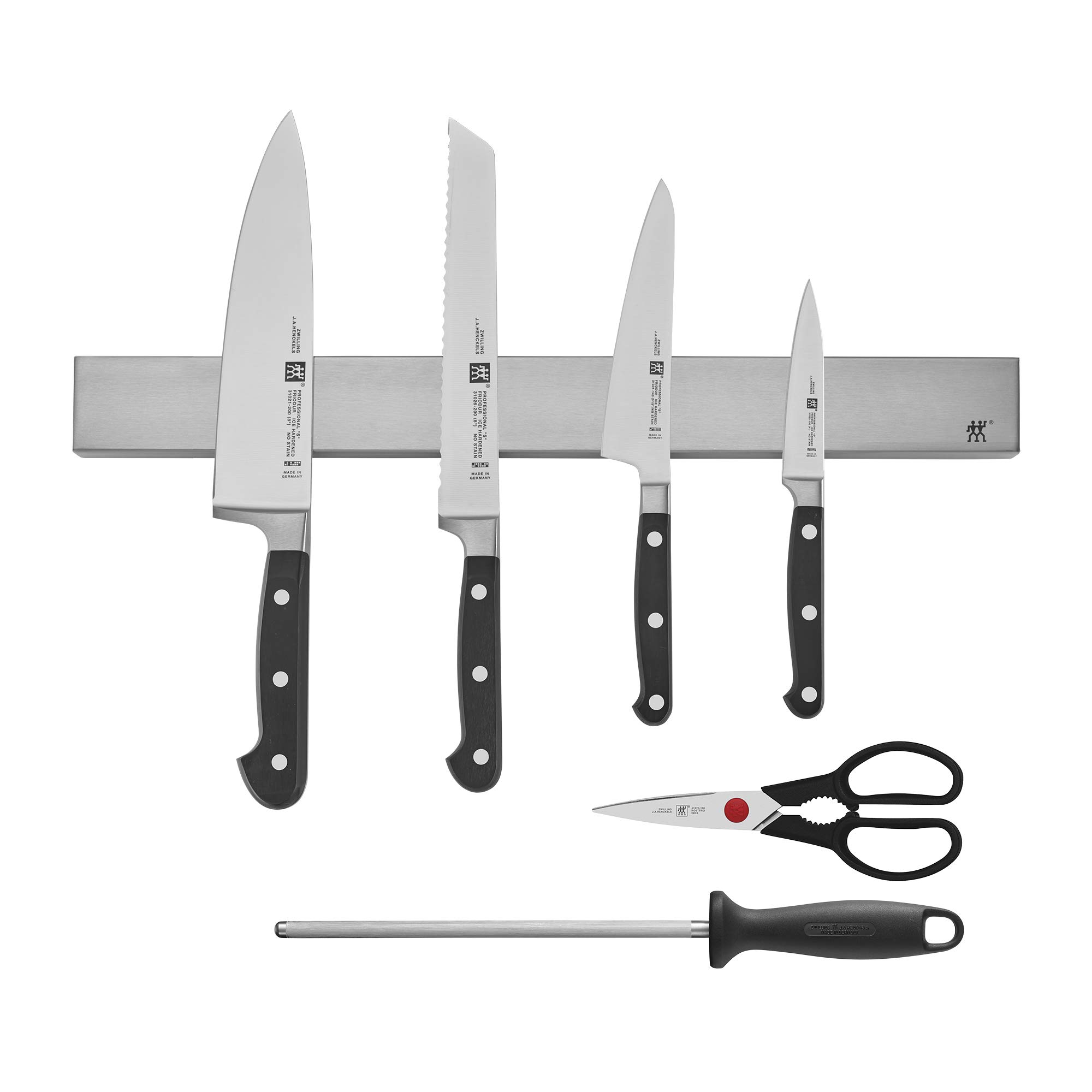 ZWILLING Pro set 7 coltelli con barra magnetica 44,5 cm acciaio