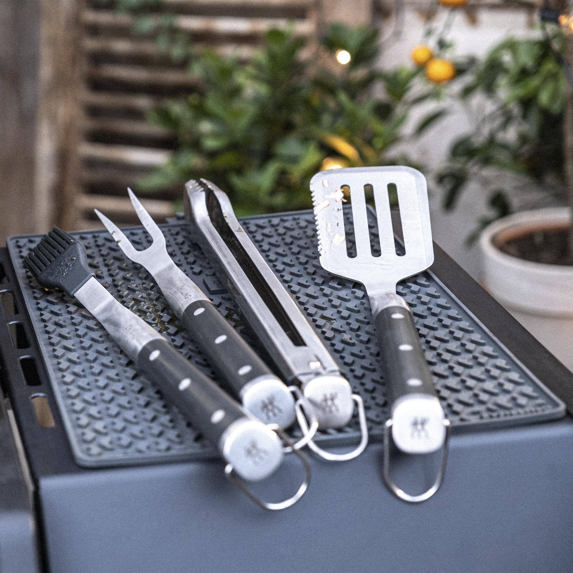 Zwilling BBQ+ set utensili griglia 5 pezzi nero acciaio