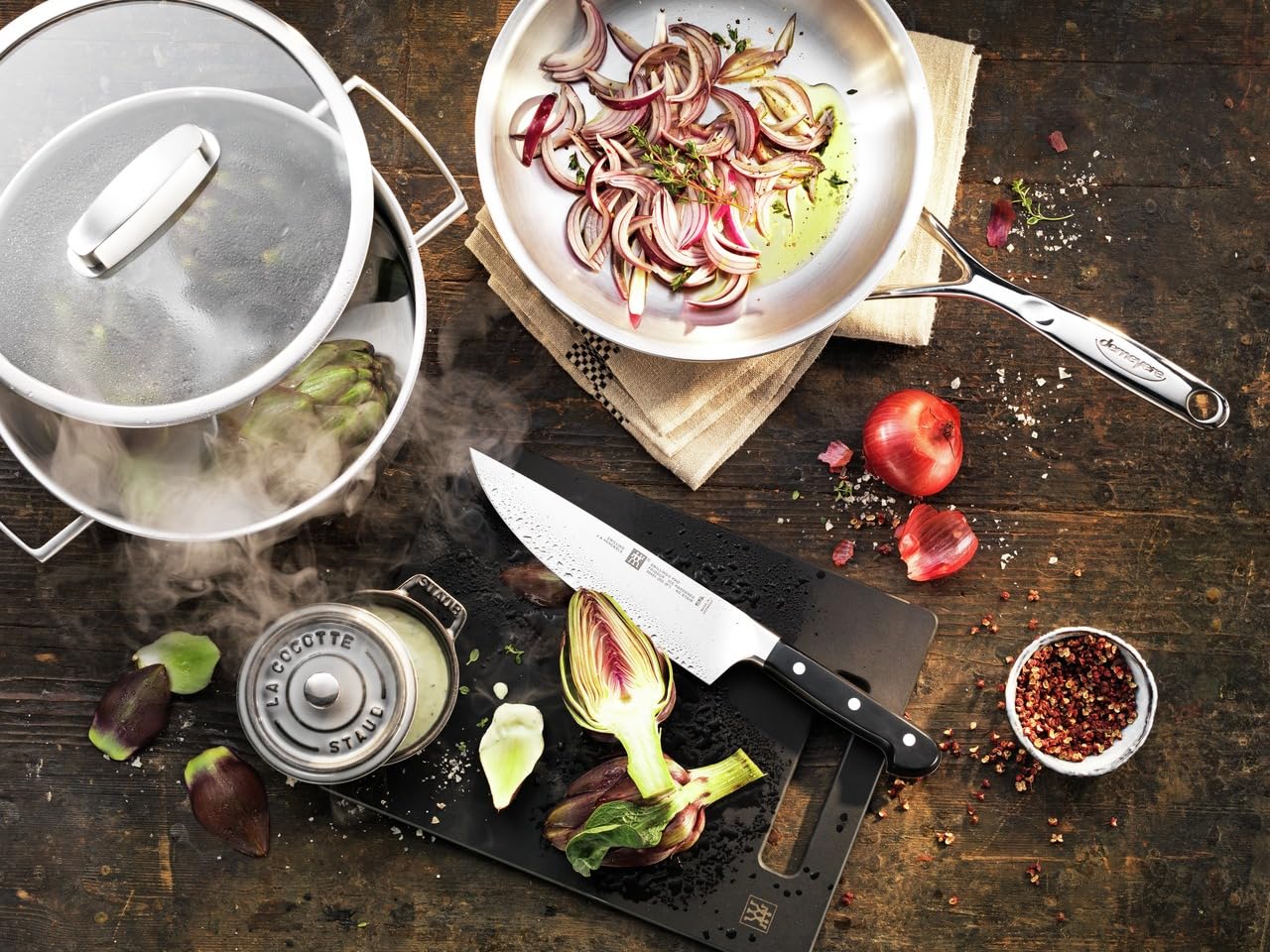 Zwilling Pro coltello chef acciaio Friodur 3 rivetti