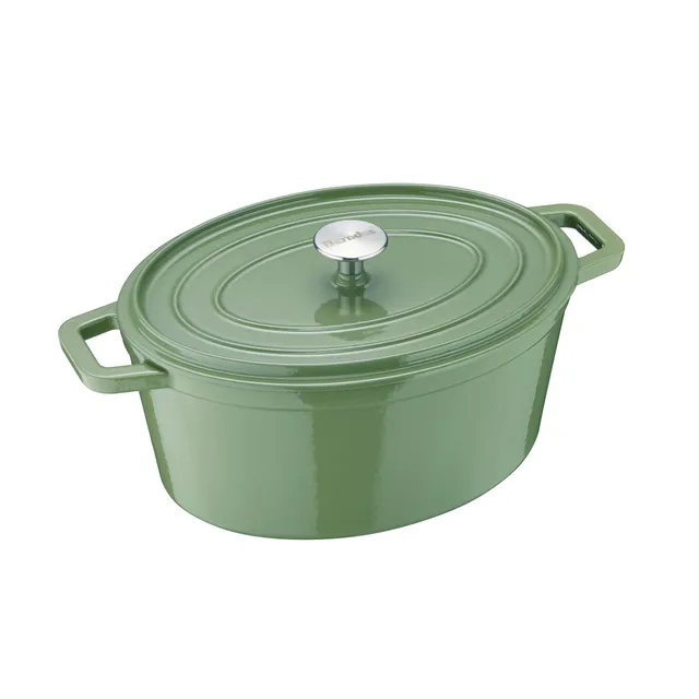 Berndes b.iron cocotte ovale ghisa 31x24 cm verde 6 L