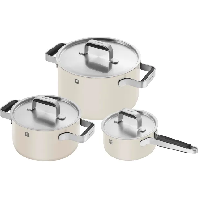 ZWILLING Pure set pentole inox 6 pezzi avorio