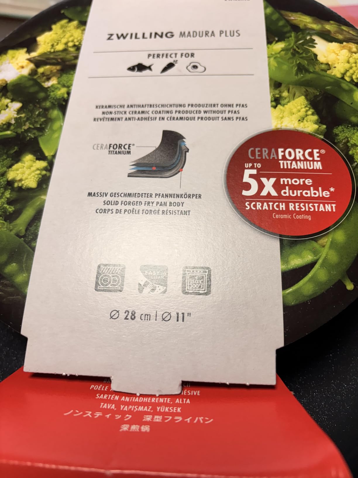 Zwilling Madura Plus padella 28 cm alluminio nero antiaderente