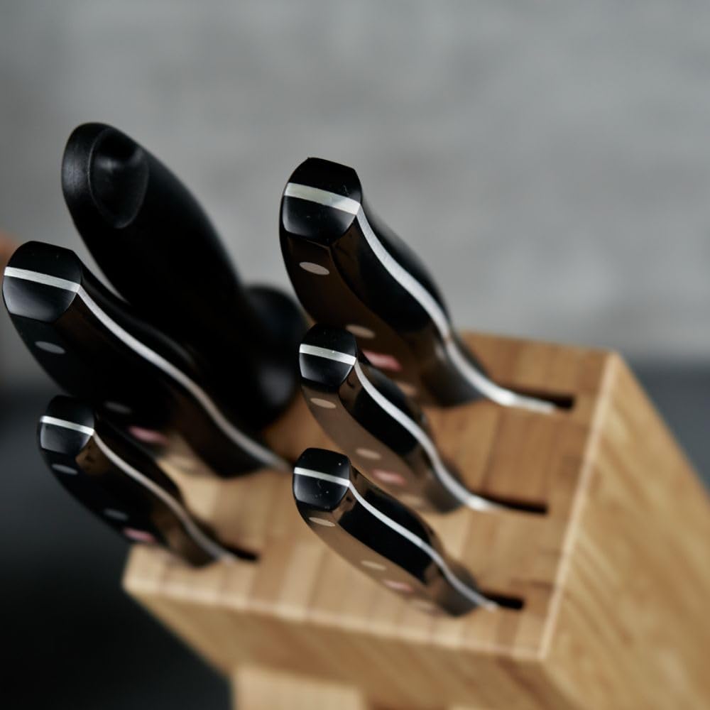 ZWILLING Twin Pollux Ceppo coltelli 7 pezzi bambù pane cuoco