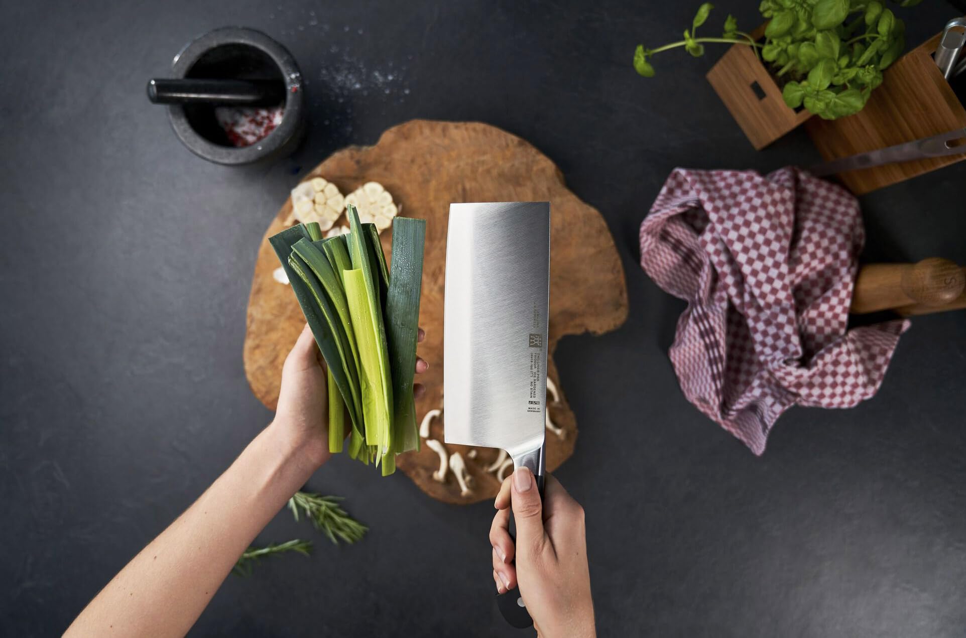 Zwilling coltello cinese caidao acciaio cucina orientale