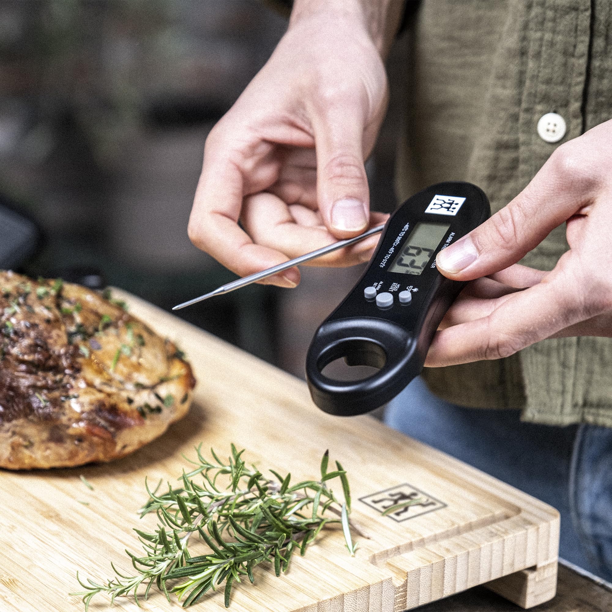 Zwilling BBQ+ Termometro Cucina Digitale Doppia Sonda Nero