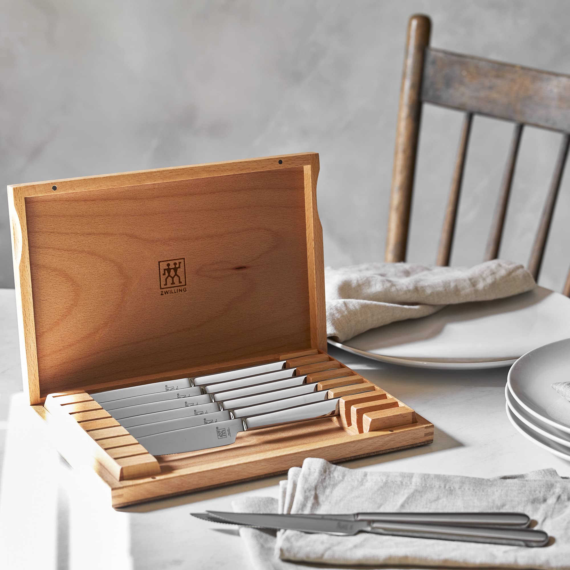 Zwilling set 8 coltelli bistecca acciaio inox 10 cm