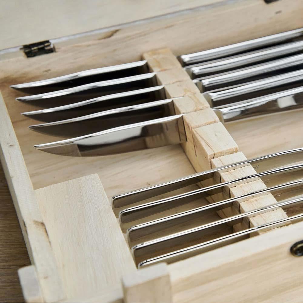 Zwilling posate bistecca 12 pezzi acciaio inox lama seghettata