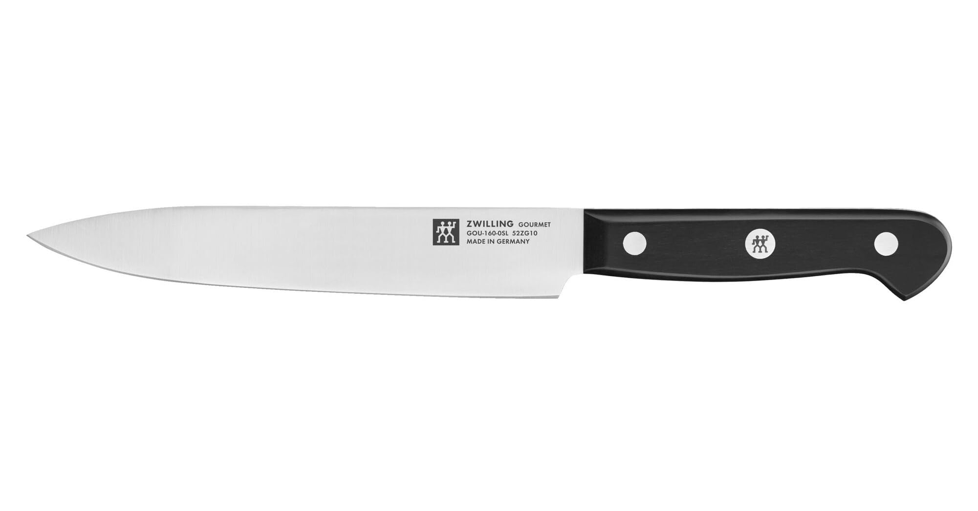 Zwilling Gourmet set 3 coltelli cucina acciaio inox 20/16/10 cm