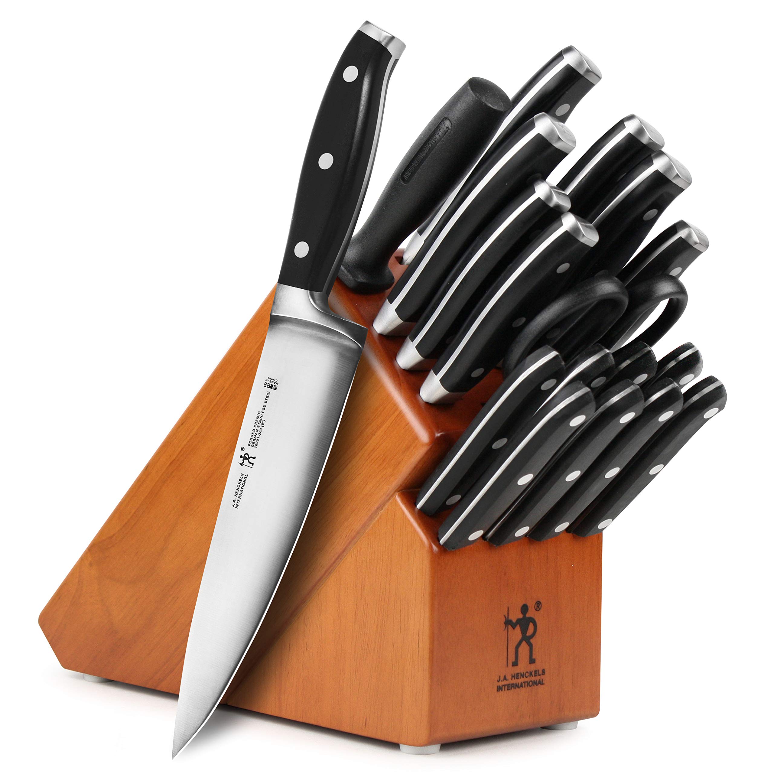 J.A. Henckels Forged Premio Set Coltelli 19 Pezzi Ciliegio