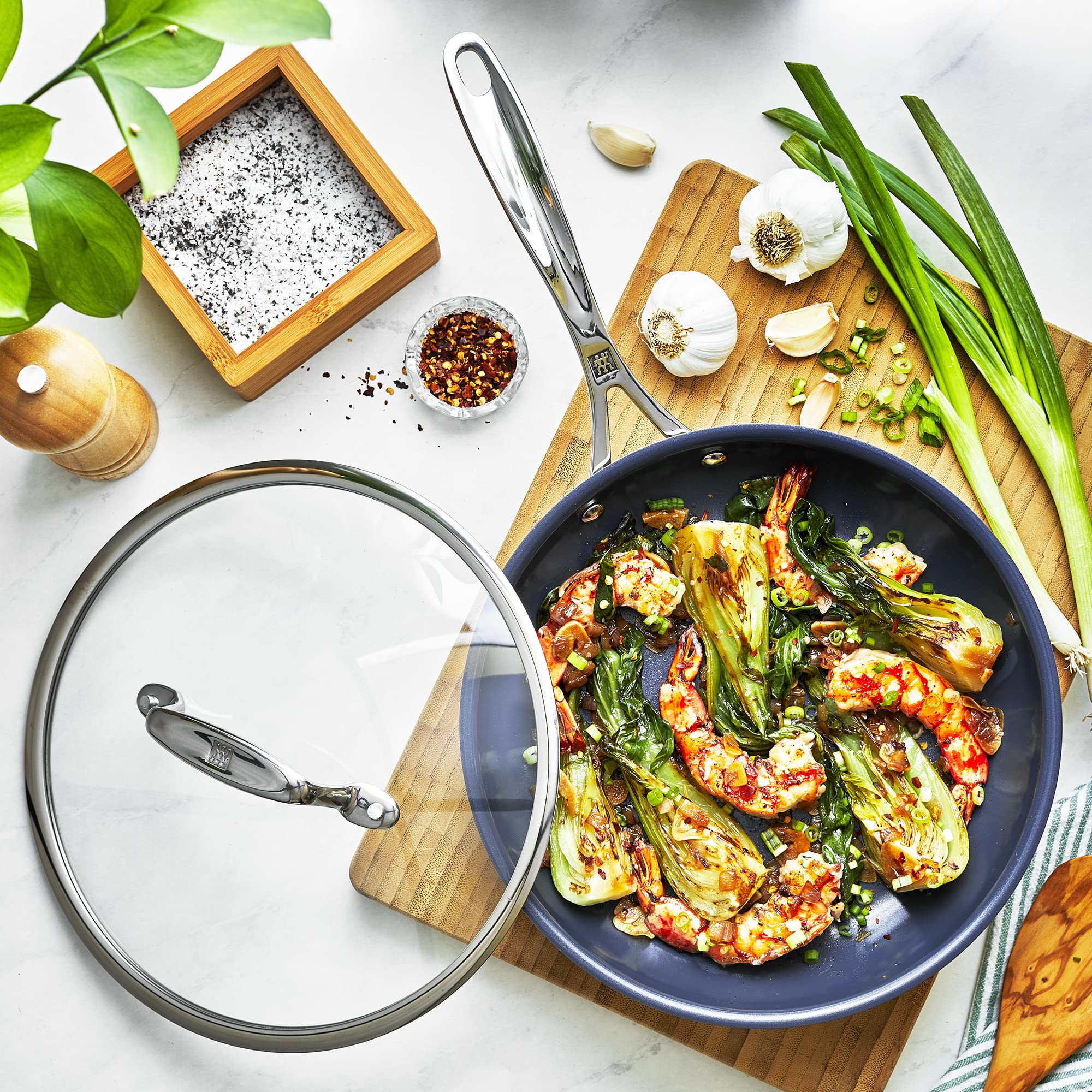 Zwilling Clad CFX set padelle ceramica 2 pezzi con coperchio