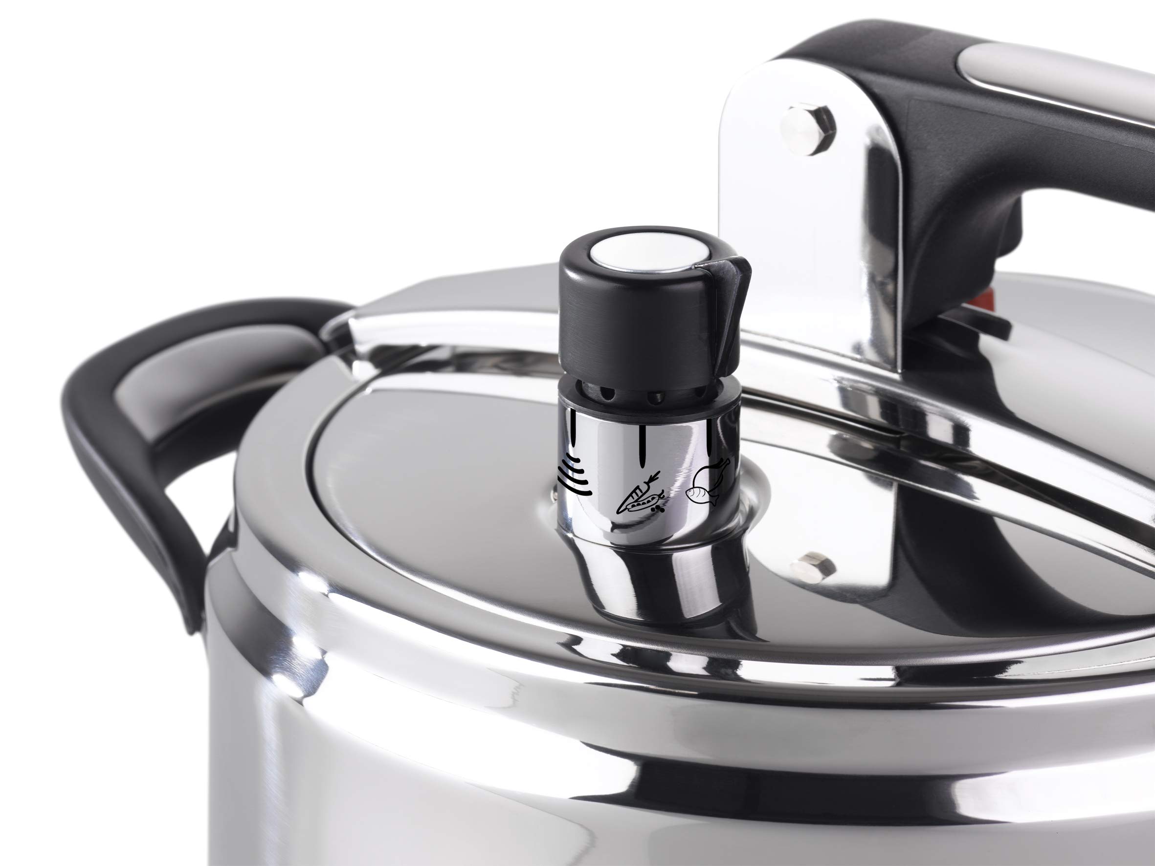 Barazzoni Silicon Pro pentola a pressione 5 L 22 cm inox