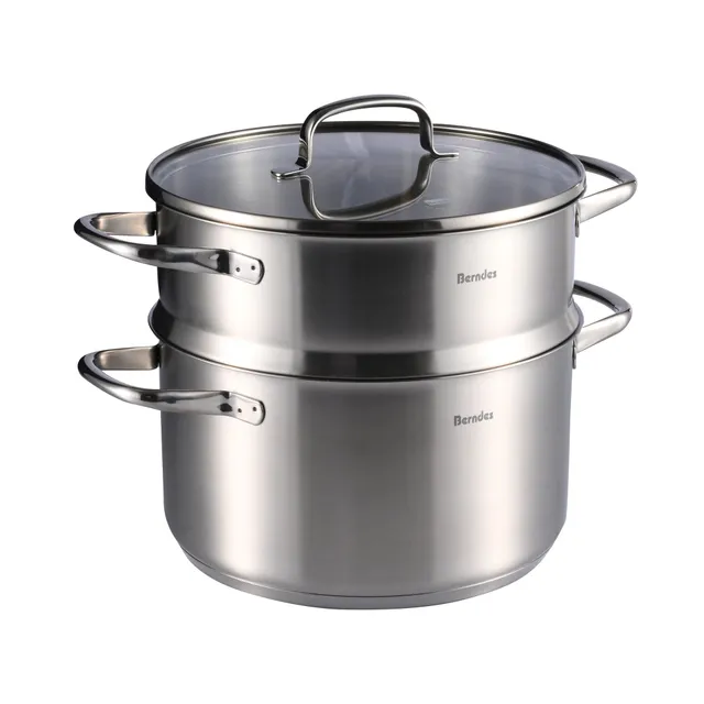 Berndes b.vital pentola a vapore 24 cm 6 litri acciaio