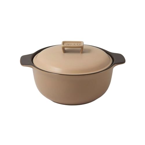 Wald Cottura pentola media ceramica tortora 250 cl coperchio