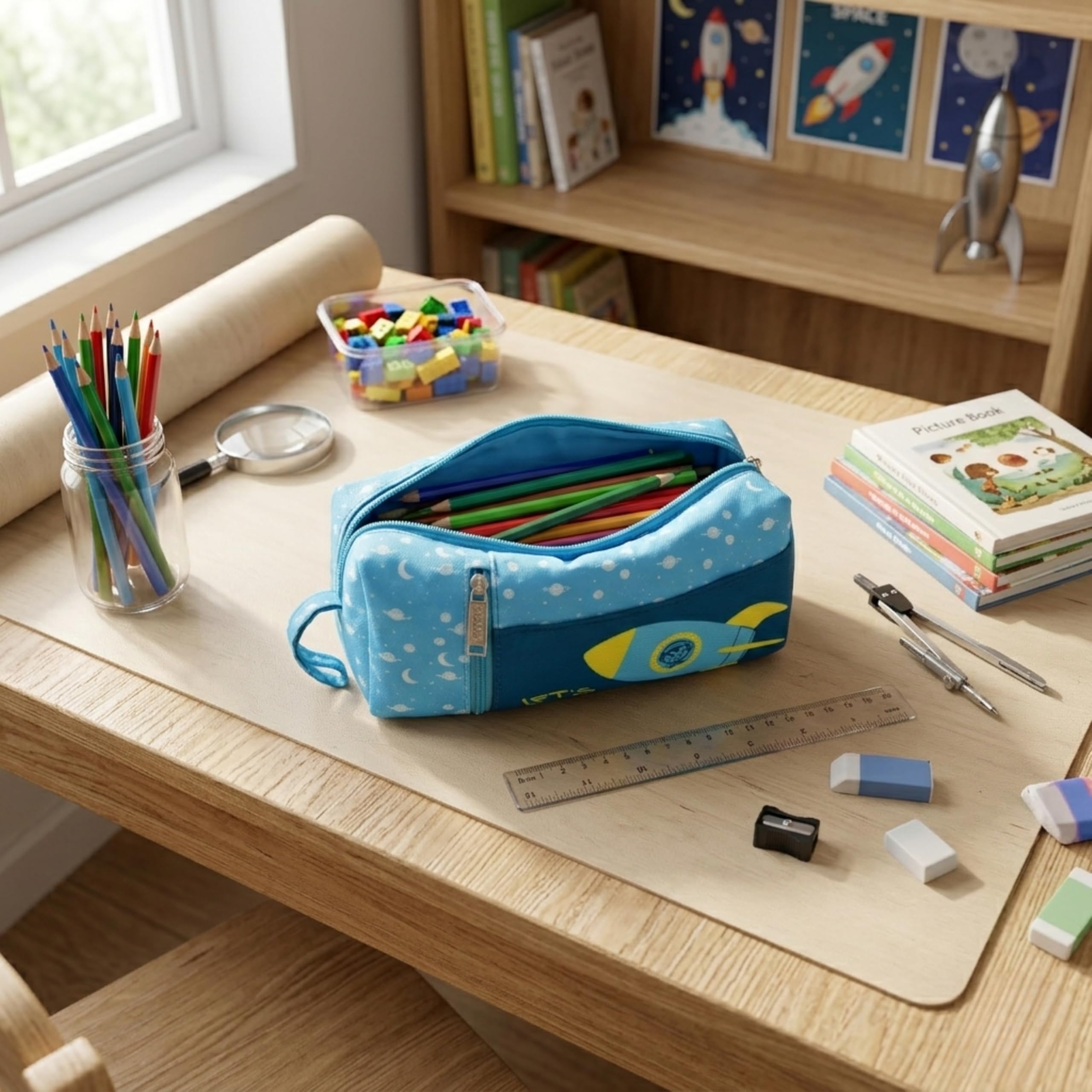 Wald Junior Astuccio Explore portapenne scuola 20x7x10 cm