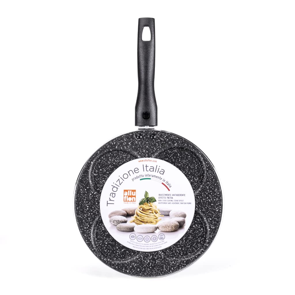 Alluflon Tradizione Italia Pancake Padella 4 stampi 24 cm antiaderente