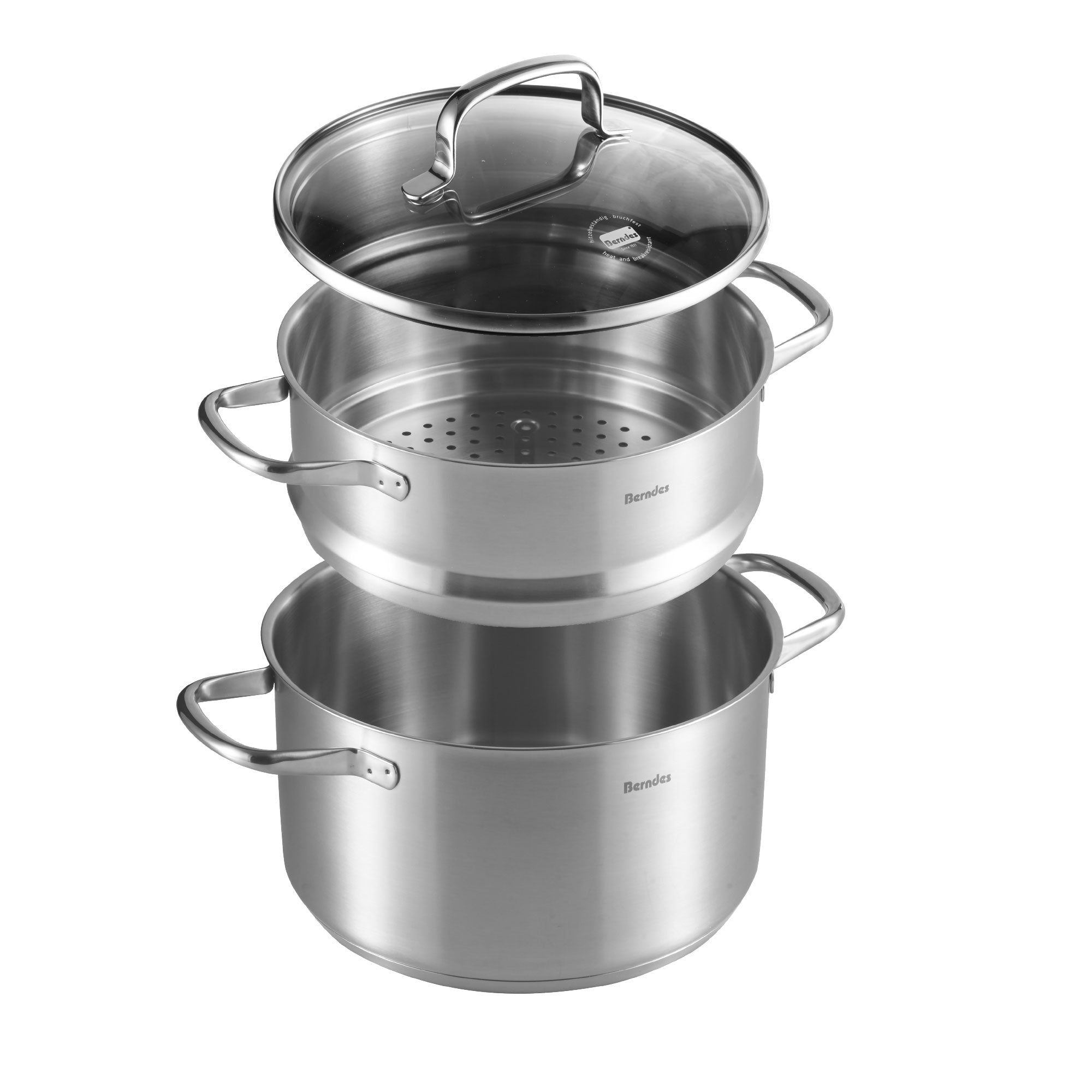 Berndes b.vital pentola a vapore 24 cm 6 litri acciaio